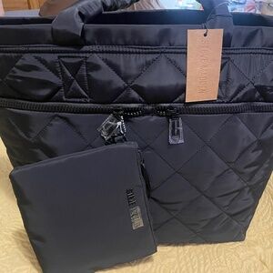 Steve Madden Diamond Quilted Tote Bag – Chic, Spacious, Stylish NWT